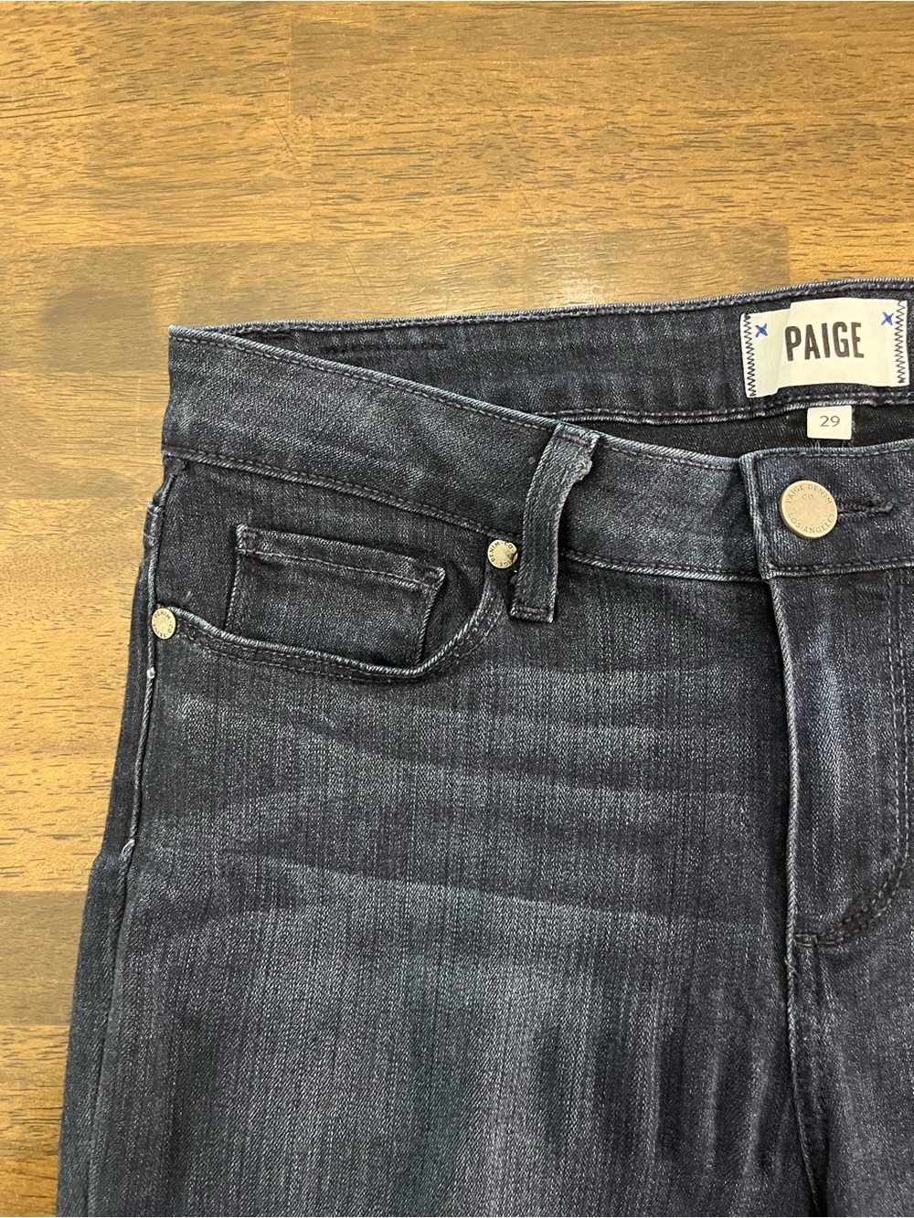 PAIGE Womens Dark Wash Skinny Jeans Verdugo Ankle Pants Classic Stretch Sz 29 - Picture 6 of 16